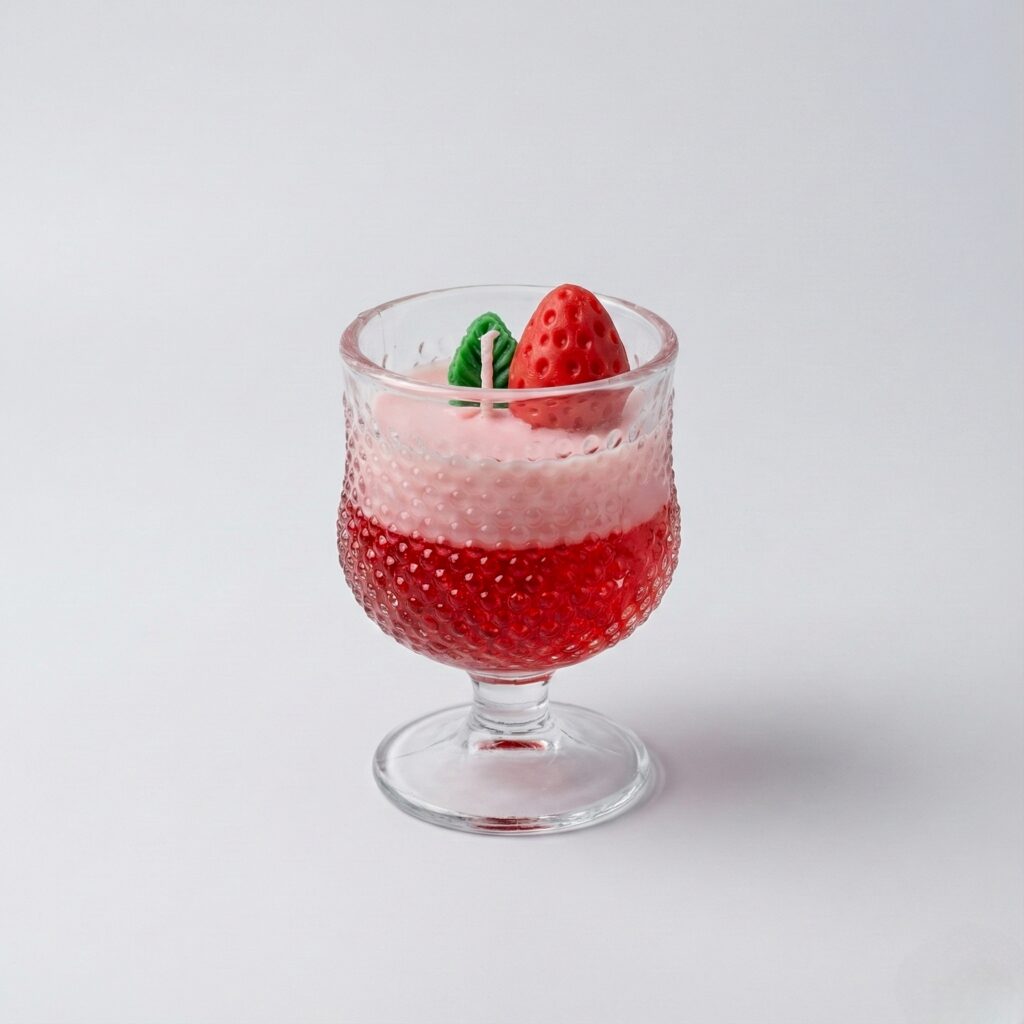 strawberry wine candle