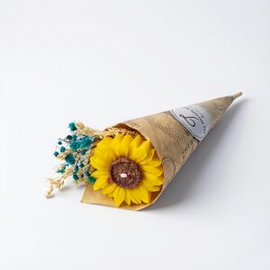 daisy candle bouquet