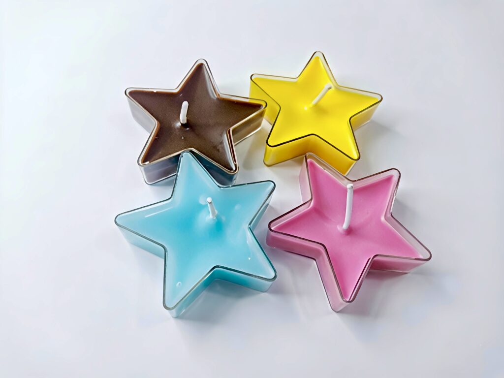 star tealight candle